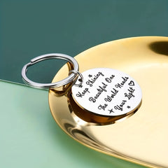 Inspirational Stainless Steel Keychain - Perfect Birthday Gift