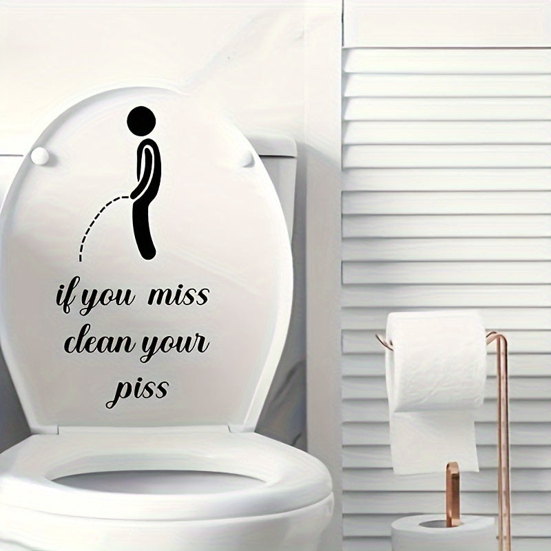 Creative Toilet Sticker Decorative Removable Wall Sticker