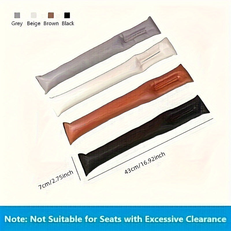 Universal Soft Car Seat Gap Filler Leak Proof Pad Stopper Gasket