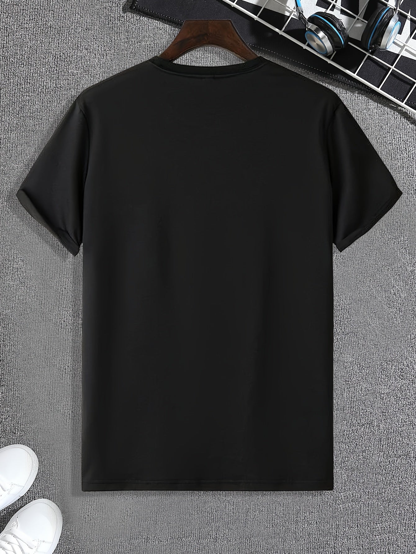 ARCADE Pattern Print Men's Comfy Sports T shirt Graphic Tee