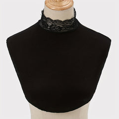 Solid Lace Faux Collar False Collar Detachable Half Shirt Blouse