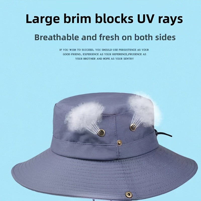 Outdoor Sun Hat Mountaineering Hat Breathable UV Protection Bucket Hat