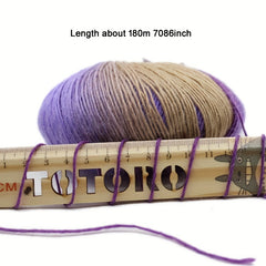 100% Wool Rainbow Yarn for Hand Knitting Gradient Crochet DIY Sweater