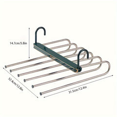 1pc Folding Pants Hangers Anti Slip Magic Storage Hanger For Ties Camisoles