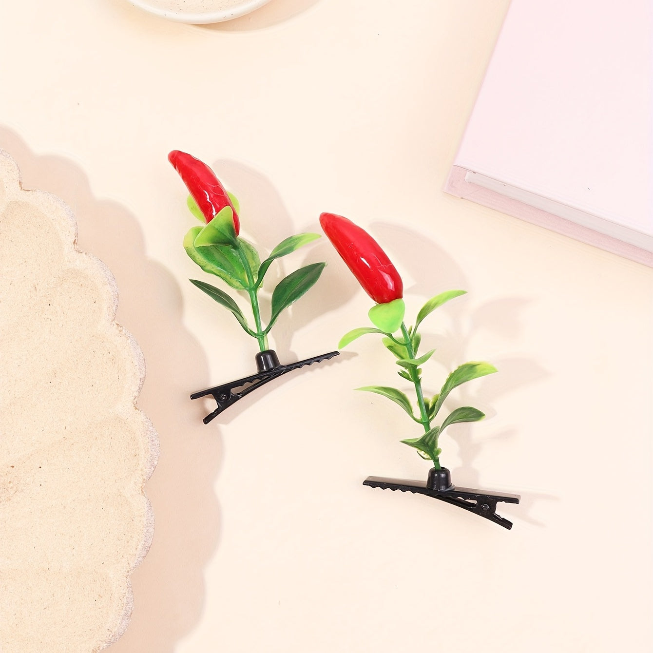 Creative Pepper Tree Duck Billed Hair Clip for Side Hair Bang Braids