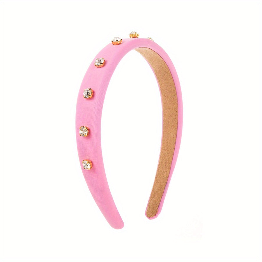 Rhinestone Headband Wide Brim Head Hoop Hair Accessories