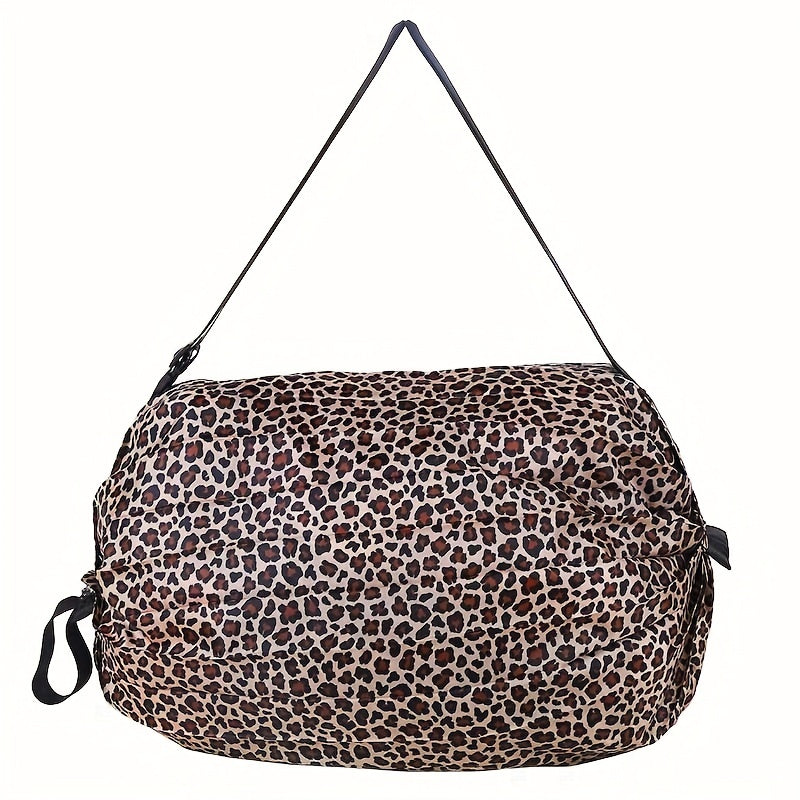 Folding Shopping Bag Storage Handbag Travel Drawstring Shoulder Bag