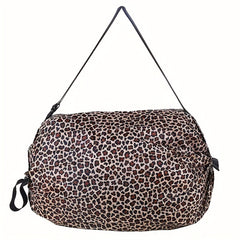 Folding Shopping Bag Storage Handbag Travel Drawstring Shoulder Bag