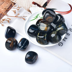 1pc Tiger Polished Rolling Stone Grinding Stone for Aromatherapy Diffuser