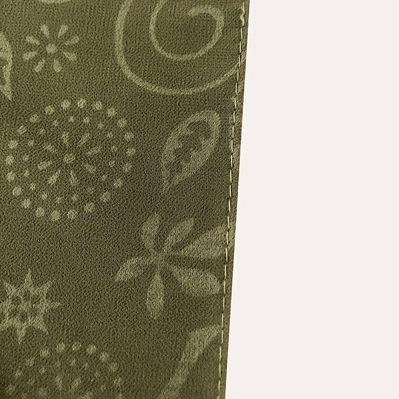 Embossed Cashew Flower Bandana Solid Headscarf
