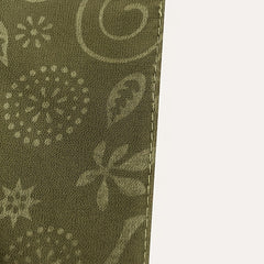 Embossed Cashew Flower Bandana Solid Headscarf