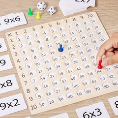 Wooden Math Toys Multiplication Table for Arithmetic Teaching Aids