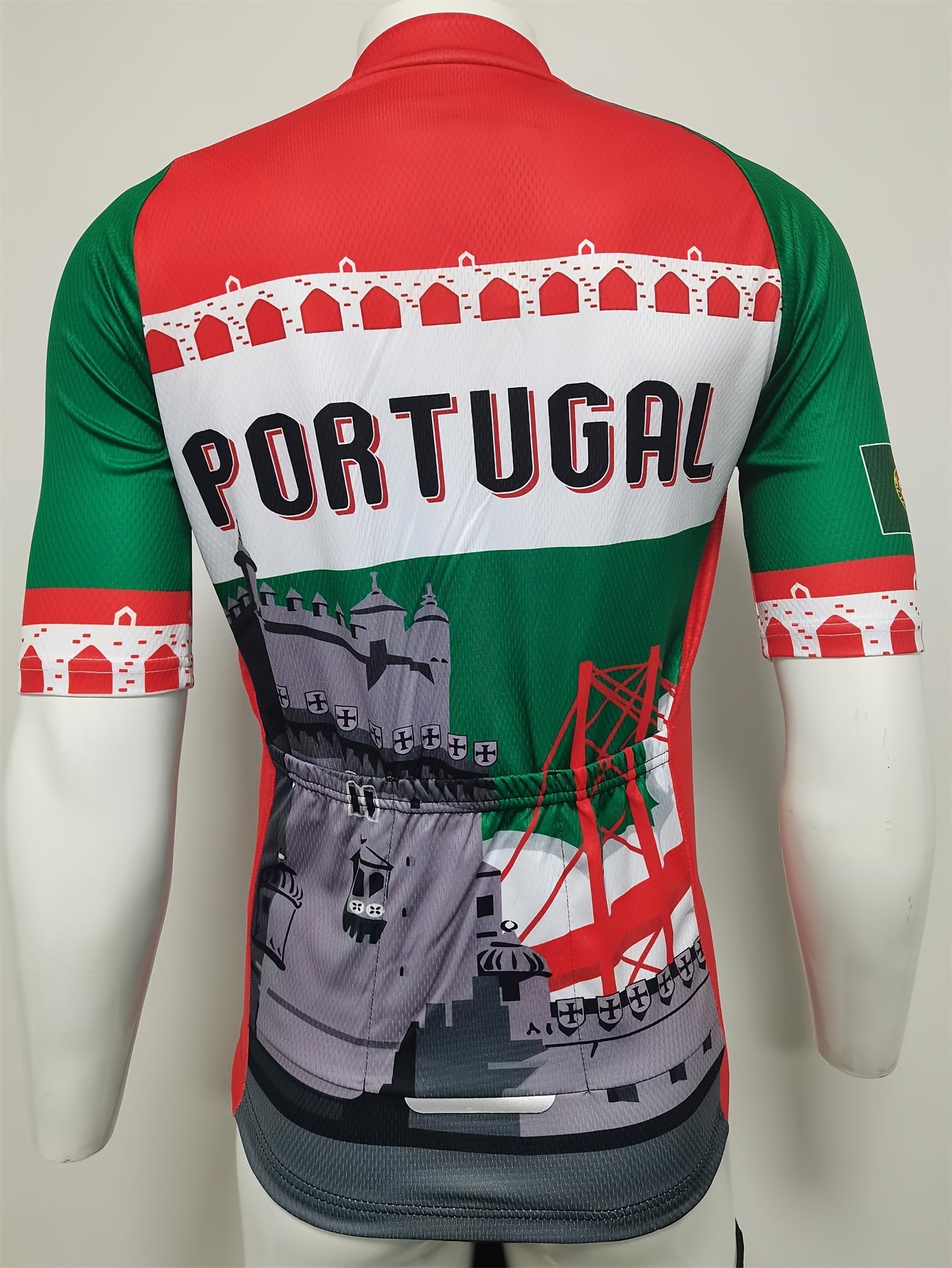 Portugal Themed 3D Print Cycling Jersey