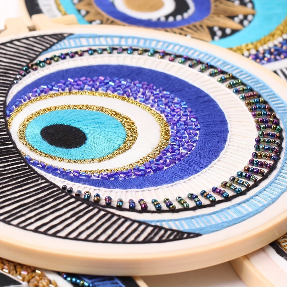 Ethnic Elements Cross Stitch Embroidery DIY Kit for Home Decoration
