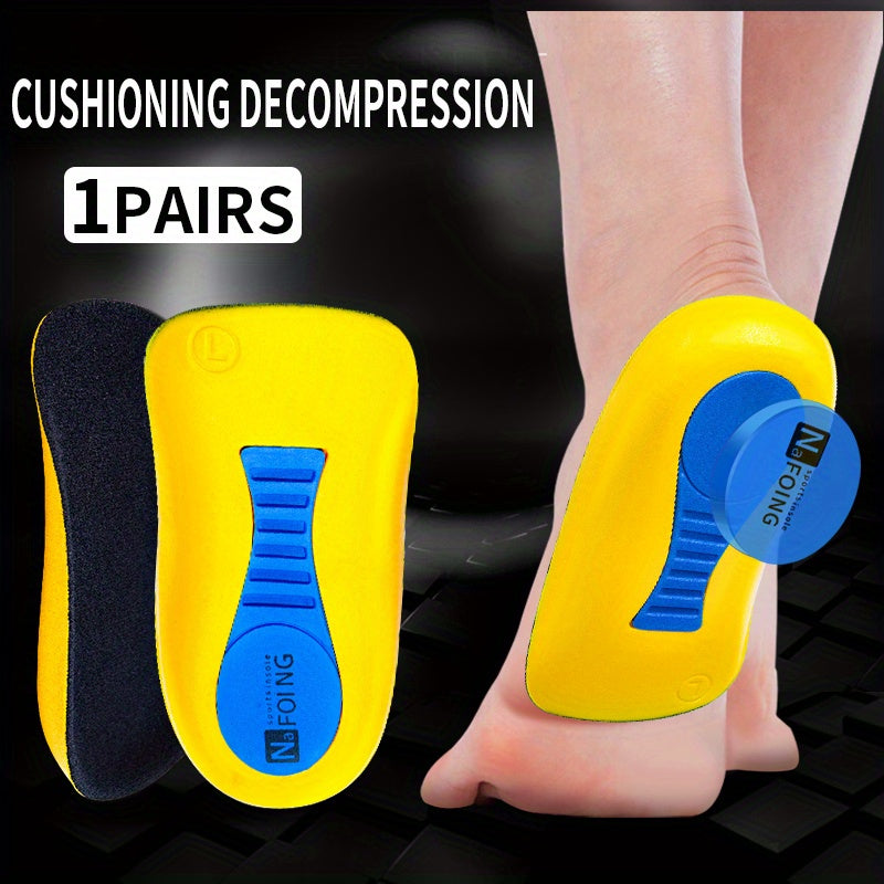 Half Insoles for Heel Spurs Pain Relief Foot Massager Gel Pads