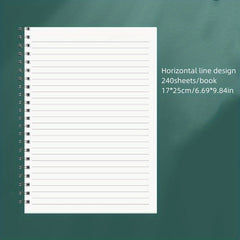 Spiral Blank Sketchbook Memo Notepad Diary Notebook 240 Pages