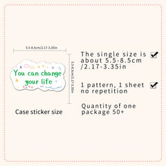 Inspirational Encouragement Stickers for Various Uses - 50pcs