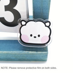 Cartoon Animal Double Layer Clip for Notebook Tickets