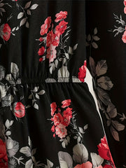 Floral Print Long Sleeve Dress for Women