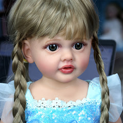 22" Long Hair Rebirth Doll Soft Vinyl Simulative Doll