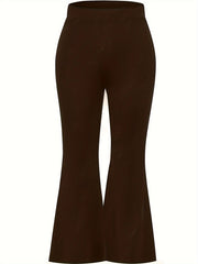  High Rise Stretch Flared Leg Leggings