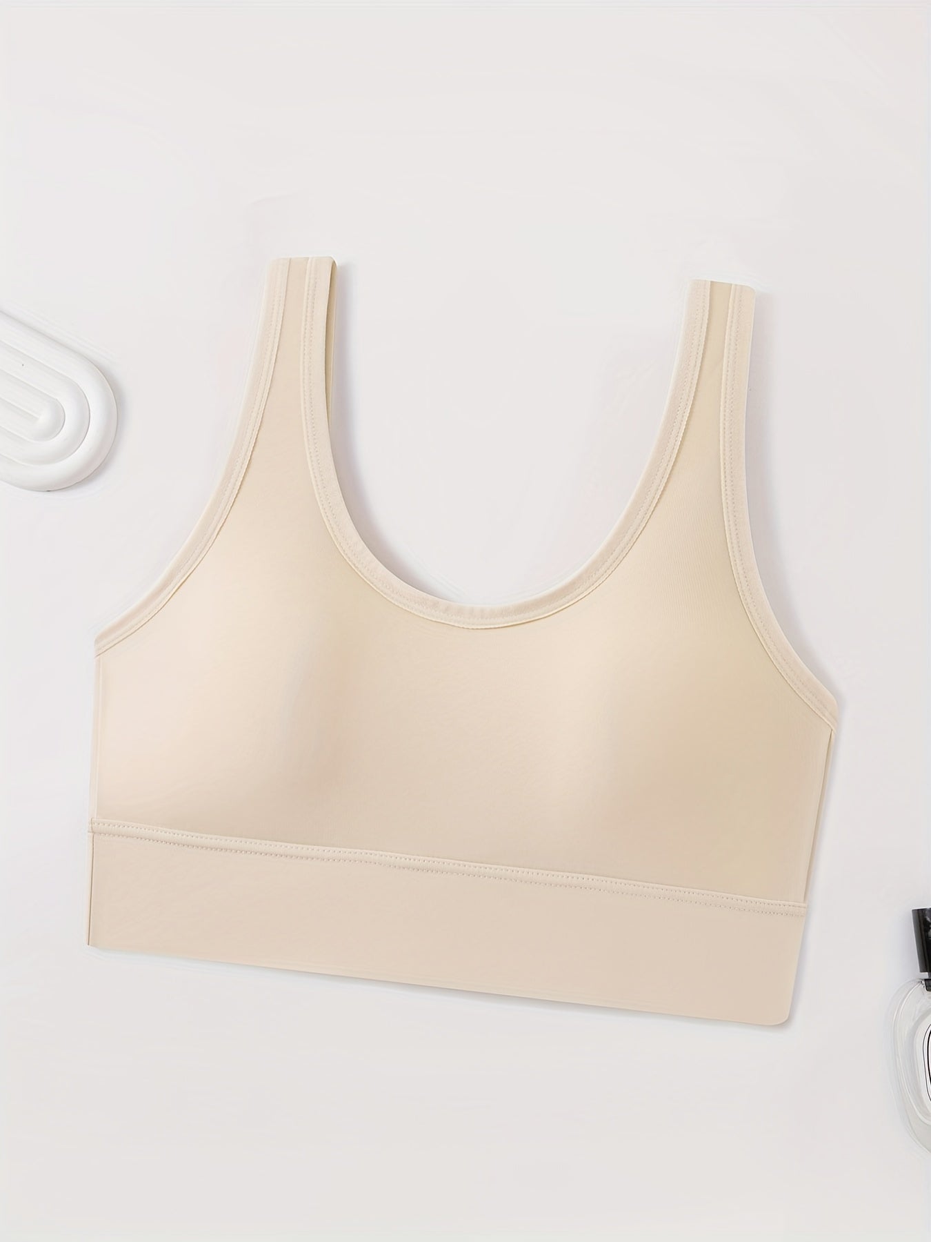 3pcs Seamless Wireless Sports Bra Comfy & Breathable Workout Tank Bra