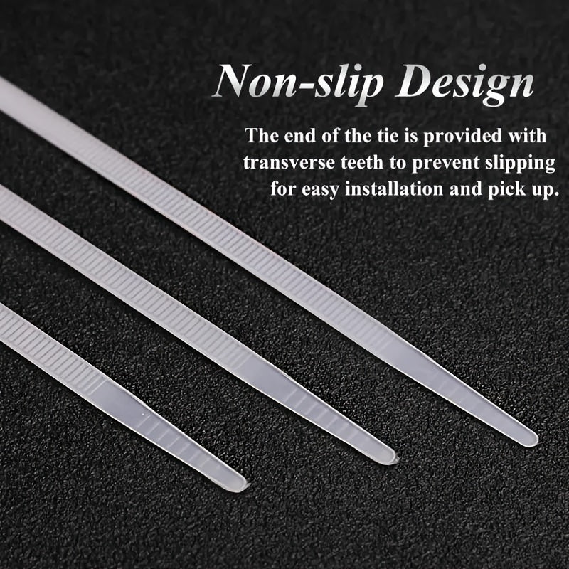 100pcs Nylon Cable Ties Cold Resistant Industrial Binding Belts