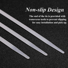 100pcs Nylon Cable Ties Cold Resistant Industrial Binding Belts