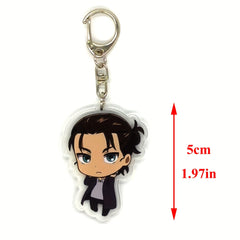 Anime Figure Keychain Acrylic Keyring Bag Accessory Car Pendant 1pc