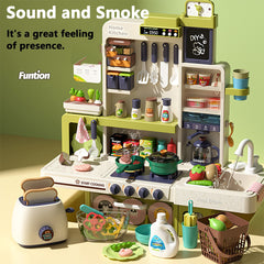 Kids' Cooking Toy Set with Spray Music, Learn to Cook, Birthday Gift