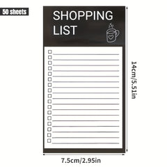 Magnetic Shopping List Notepad Fridge Stickers