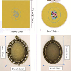 3D Embroidery Necklace Flowers Pattern DIY Cross Stitch Crafts