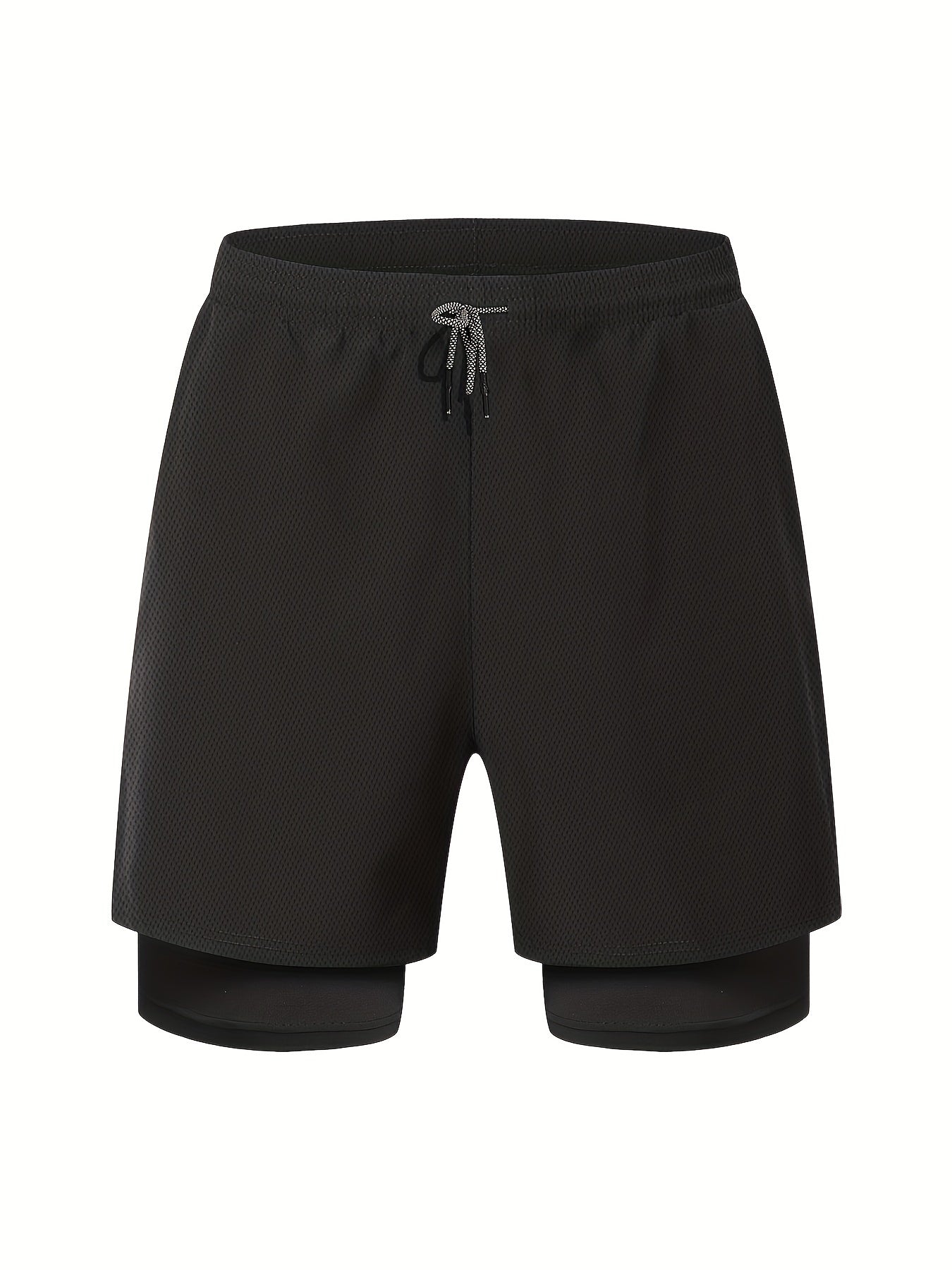 HOPLYNN Men's Running Shorts with Zipper Pocket Gym Workout