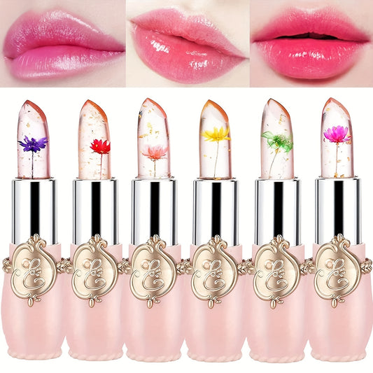 Color-Changing Dry Flower Jelly Lipstick