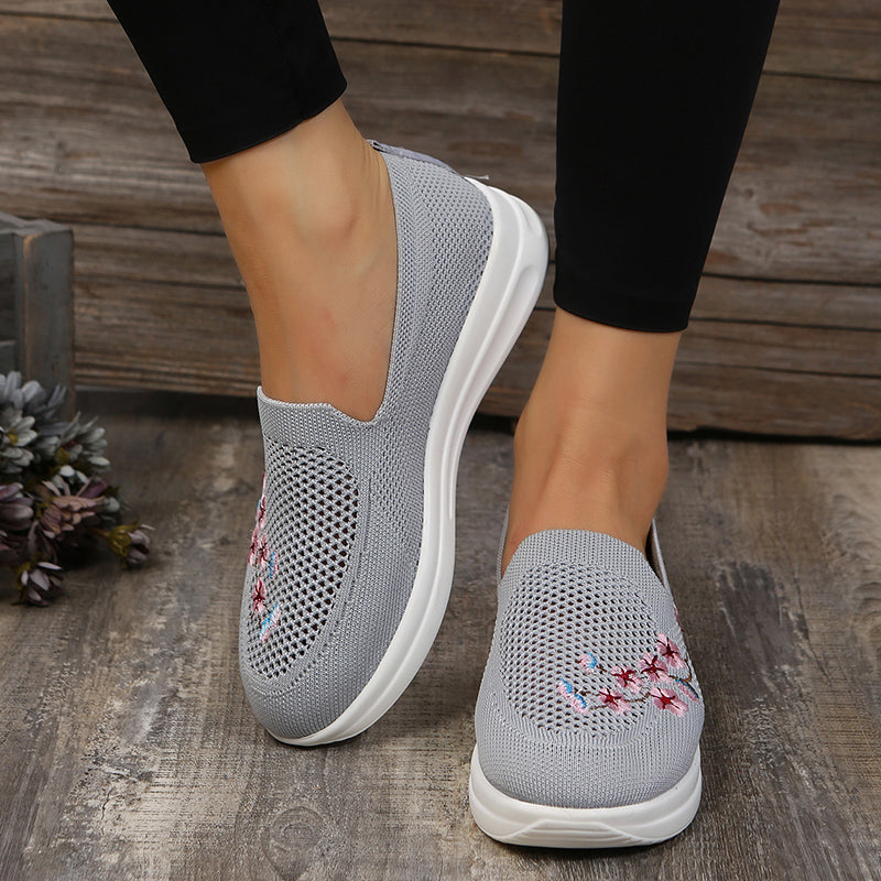 Women's Lightweight Knit Mesh Slip-On Sneakers