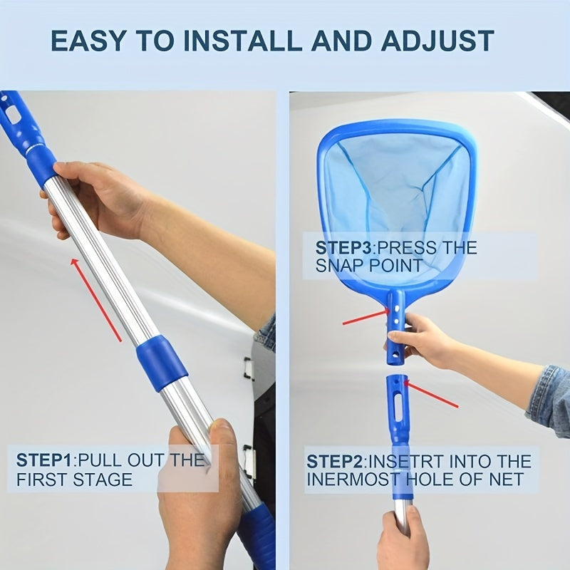 Pool Skimmer Net 17 X 35 with 3 Section Pole