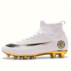 Non Slip Shockproof Soccer Spikes Cleats Lightweight Turf Soccer Shoes