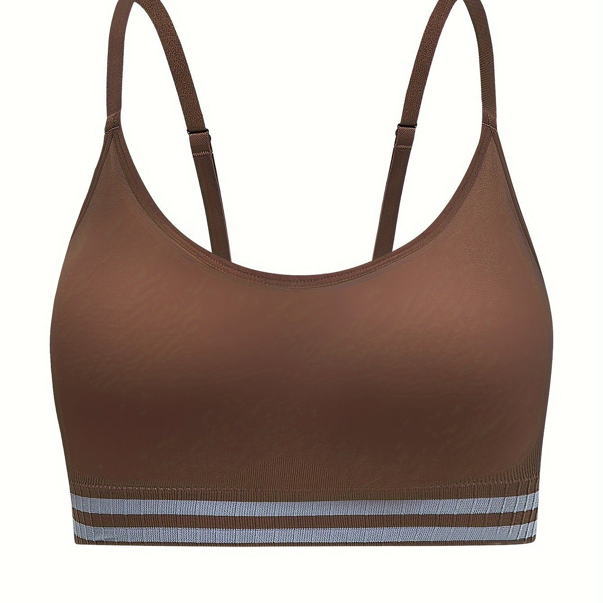  Striped Pattern Sports Bra High Stretch Yoga Fitness Bra
