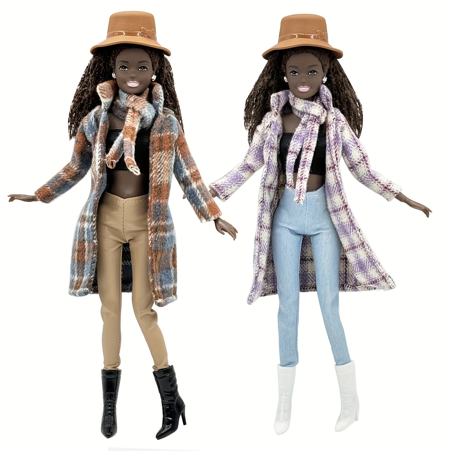 11.5 Inch Doll Outfit Set with Coat, Pants, Accessories, Hat, Boots