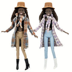 11.5 Inch Doll Outfit Set with Coat, Pants, Accessories, Hat, Boots