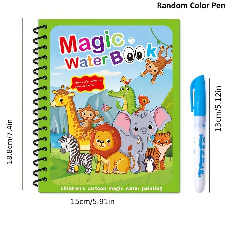 Magic Water Painting Book for Kids Reusable Educational Learning Toy