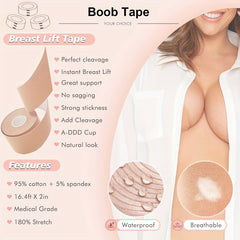 Invisible Breast Lifting Tape Adhesive Push Up Breast Support