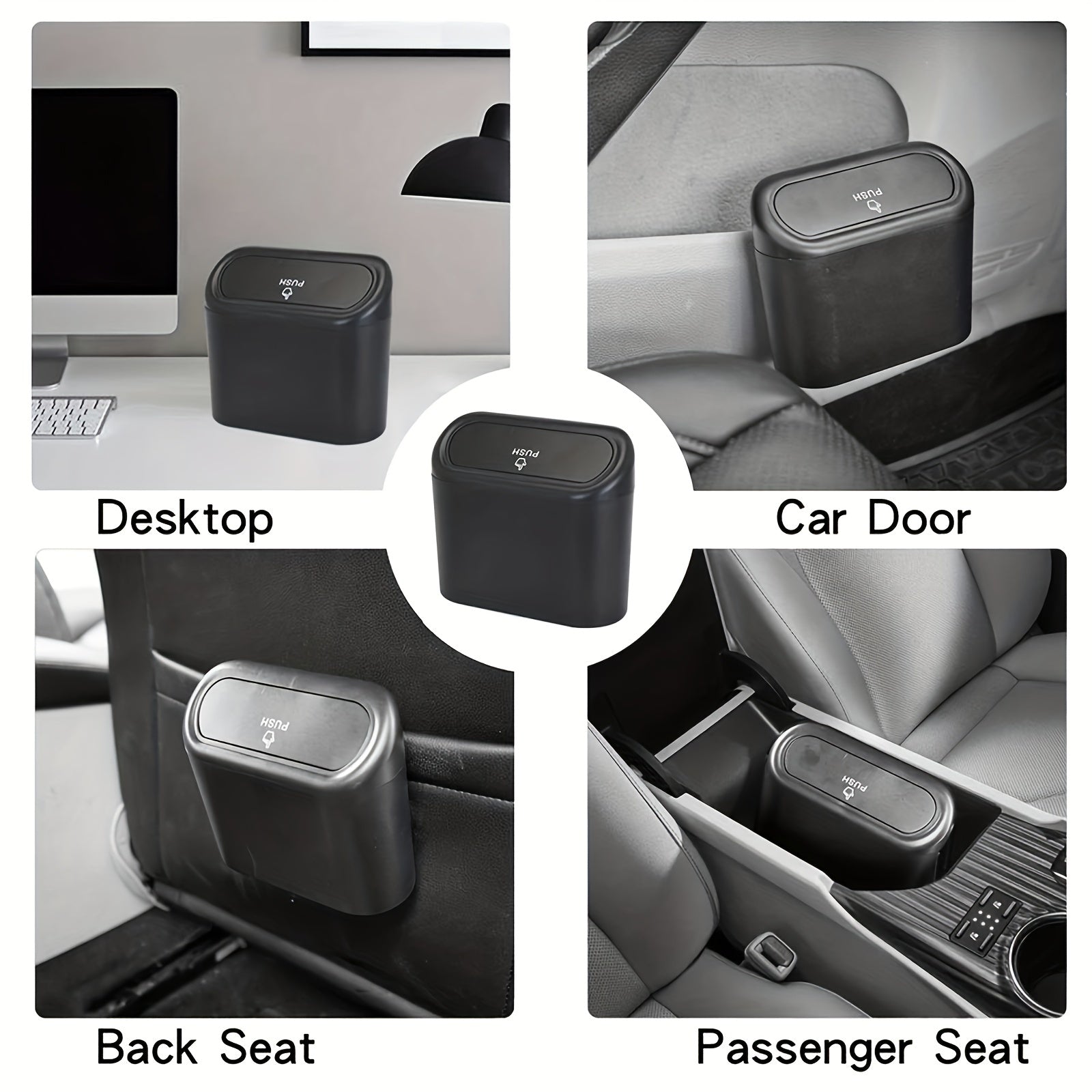 Car Trash Bin Hanging Garbage Dust Case for Camp Cars Home Office