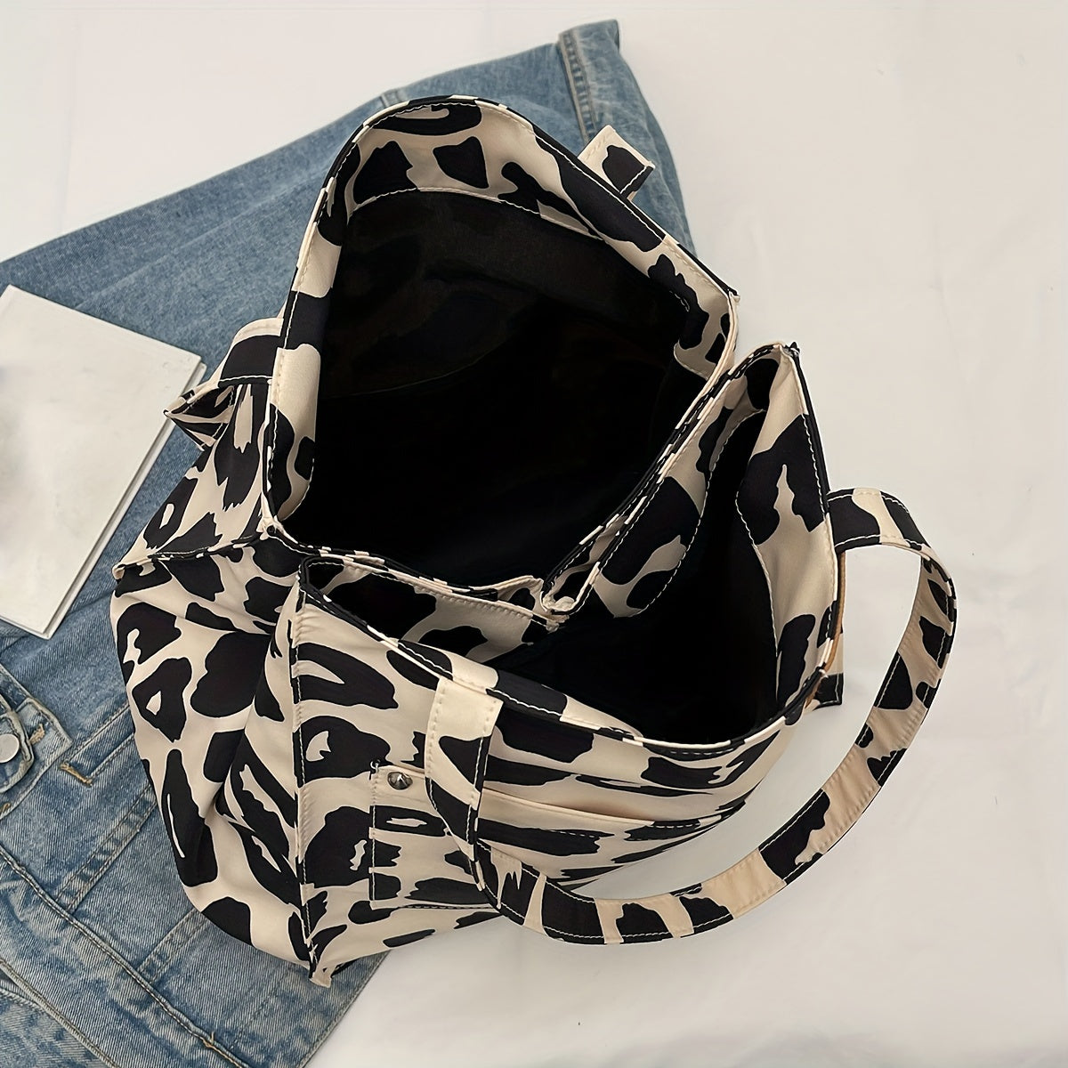 Leopard Tote Bag Large Capacity Shoulder Bag