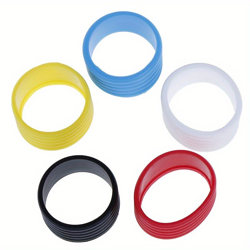 4pcs Silicone Tennis Racket Sealing Rubber Ring Sweat-absorbing Fixed Rubber
