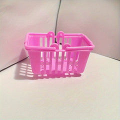 Set of 4 Mini Shopping Basket Dollhouse Accessories for Dolls