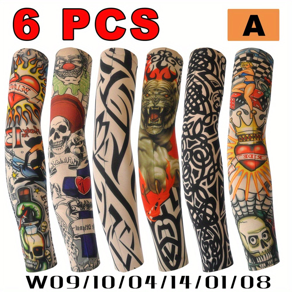 Sunproof Tattoo Arm Sleeves UV Protection For Summer