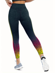 High Waist Colorful Yoga Pants Slim Fit Leggings