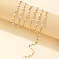 1pc 1M Colorful Drip Oil Chain Necklace Bracelet Waist Chain Red Stainless Steel