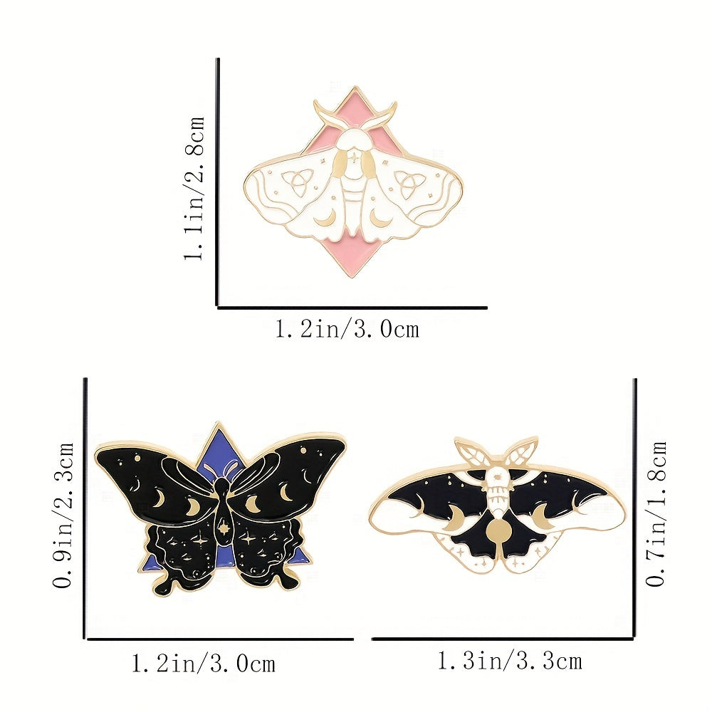 Zinc Alloy Moth Butterfly Insect Brooch Bag Shirt Clothing Accessories